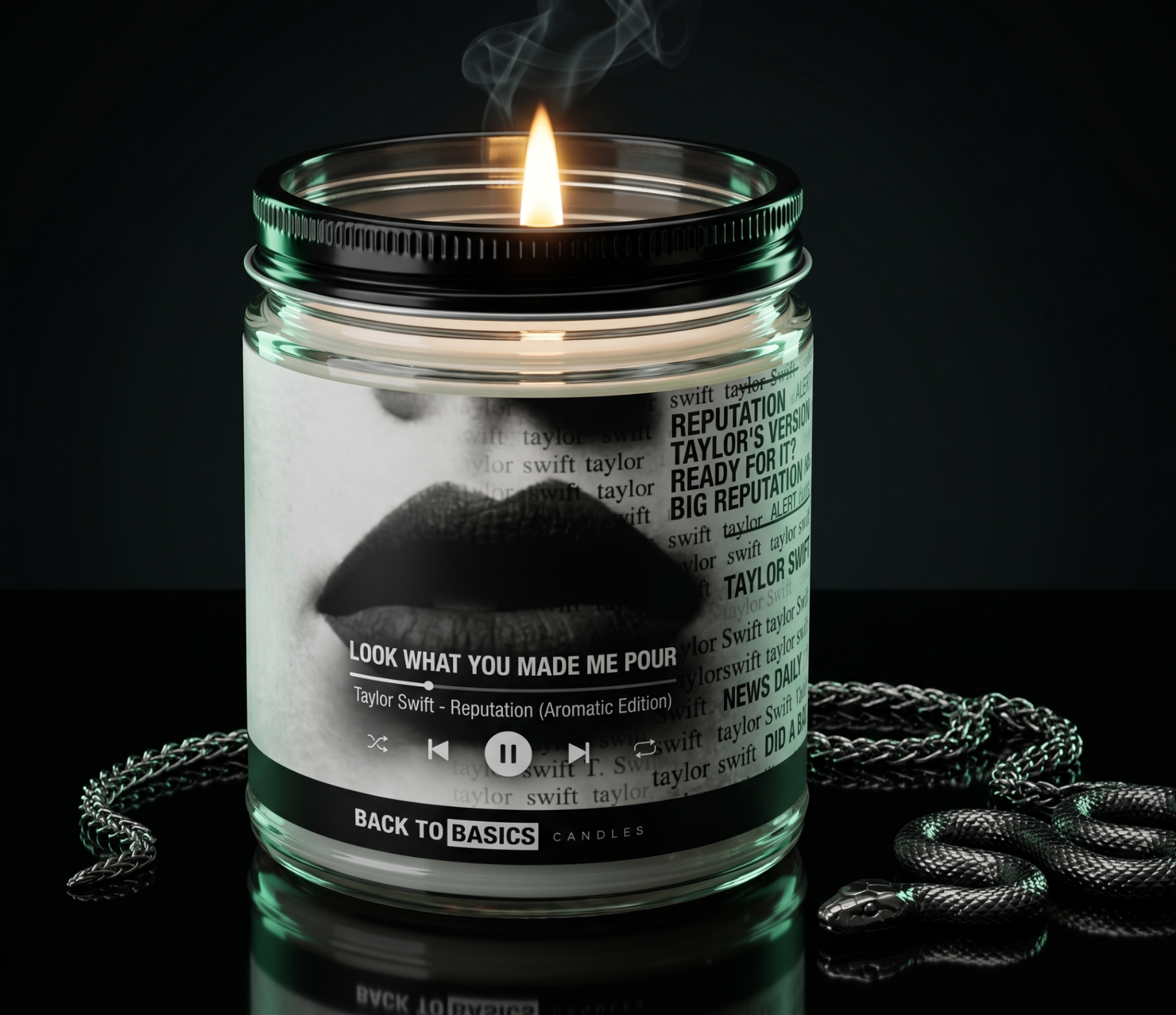 Look What You Made Me Pour Reputation candle